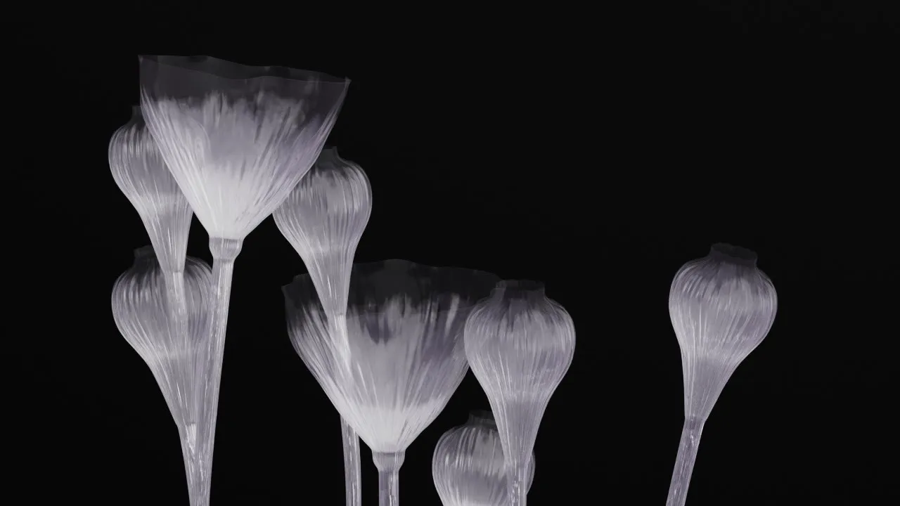 Glass Stems Detail